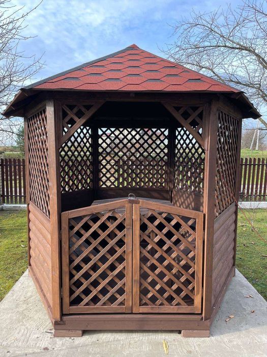 Дерев'яні вироби майстрів: Альтанка на 10гостей