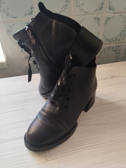 Ботинки осень весна кожа