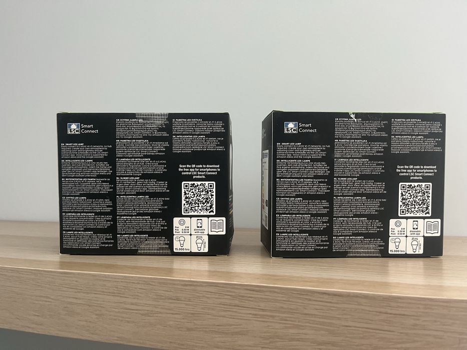 LSC Smart Connect Zarowka LED RGB Smart Wifi nowe x6 E27