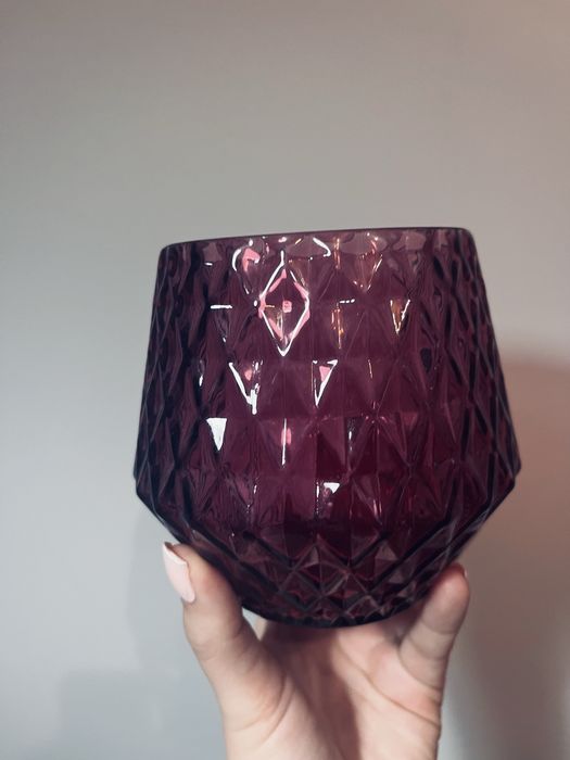 Vinage fioletowy flakon retro