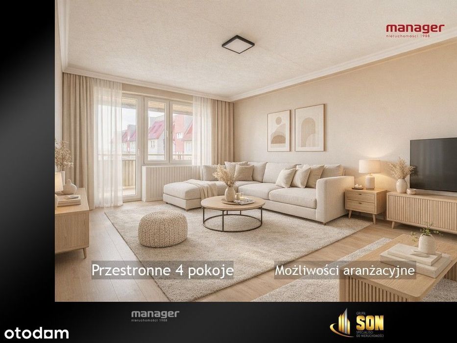 Przestronne 4 pokoje