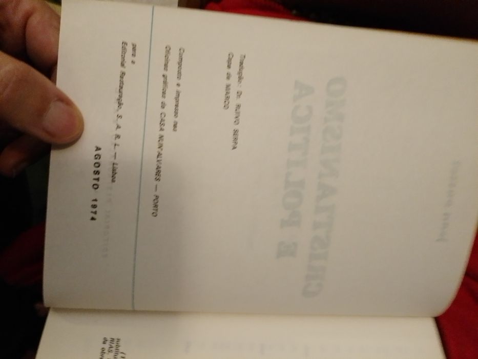 Cristianismo e Política-Jean Ousset-1edicao-9E-Peça antiga-5E Desde 2E