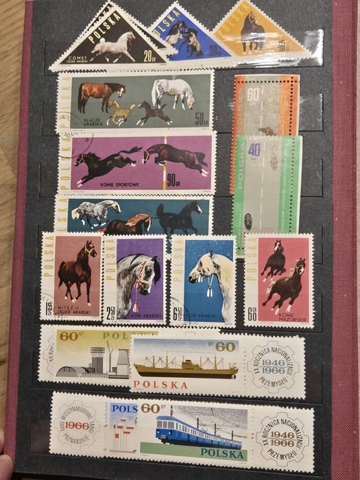 Klaser ze znaczkami PRL