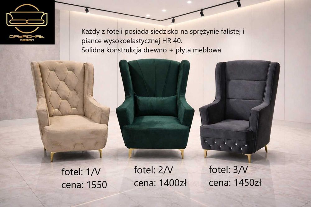 Zestaw chessterfield XXXL głeboko pikowany NR. 5/2023