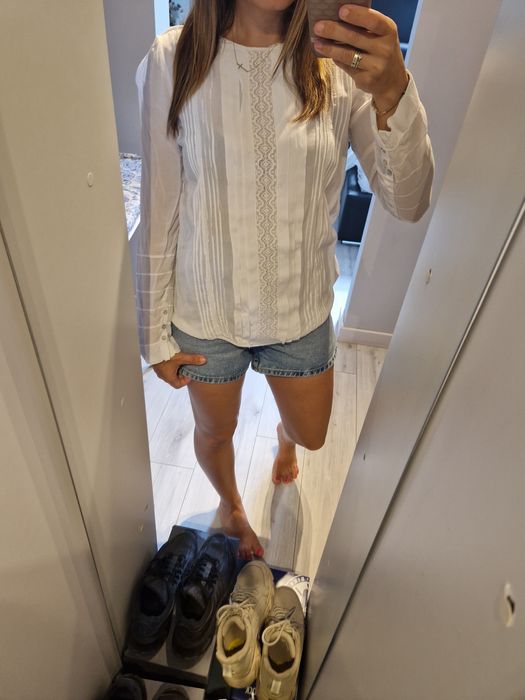 Piękna biała koszula Zara r S