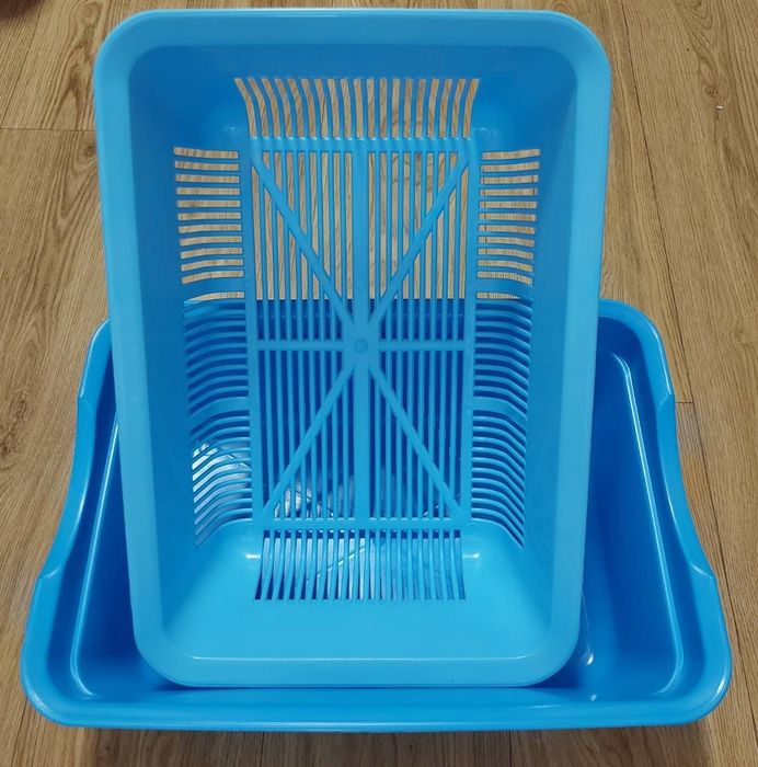 Туалет глубокий для котов с сеткой