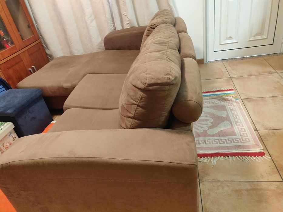 Sofá de sala com chaise long novo