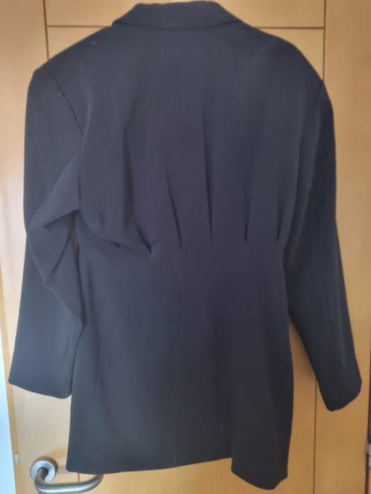Blazer zara preto com botões jóia