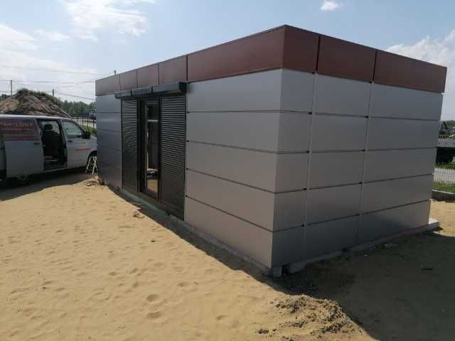 Pawilon handlowy domek całoroczny z płyty PIR100 PRODUCENT