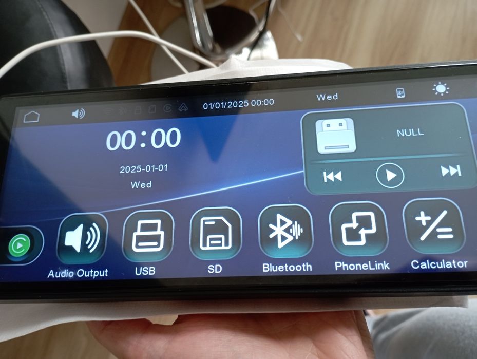 Розумний автомобільний монітор 10 дюймів, Android Auto, CarPlay, WiFi,