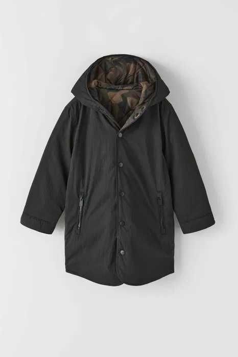 ZARA Super KURTKA dwustronna moro 140 cm