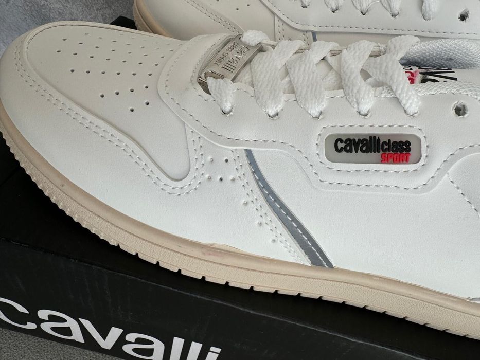 Nowe sneakersy CAVALLI CLASS SPORT białe unisex 41