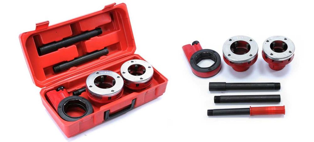 Gwintownica hydrauliczna do rur zestaw narzynek ręczna 2el 2" 1,5"
