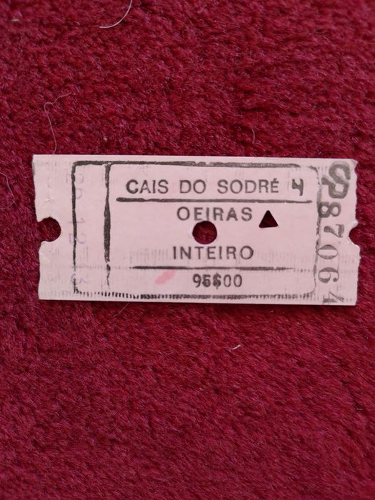 Bilhete CP, obliterado