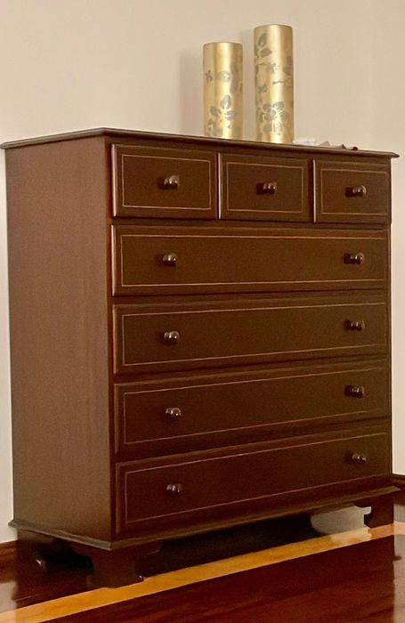 Cómoda de quarto madeira maciça