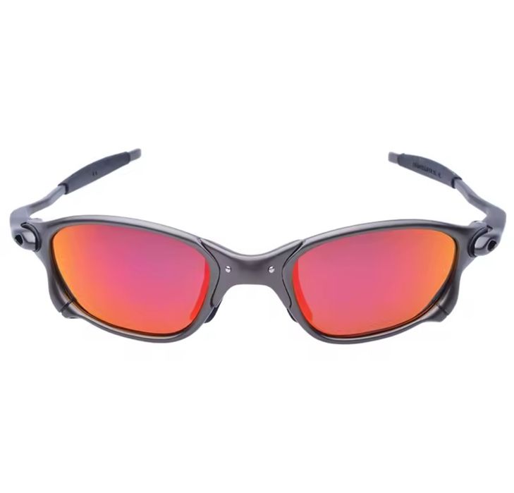 Окуляри Oakley  металева оправа сірий колір