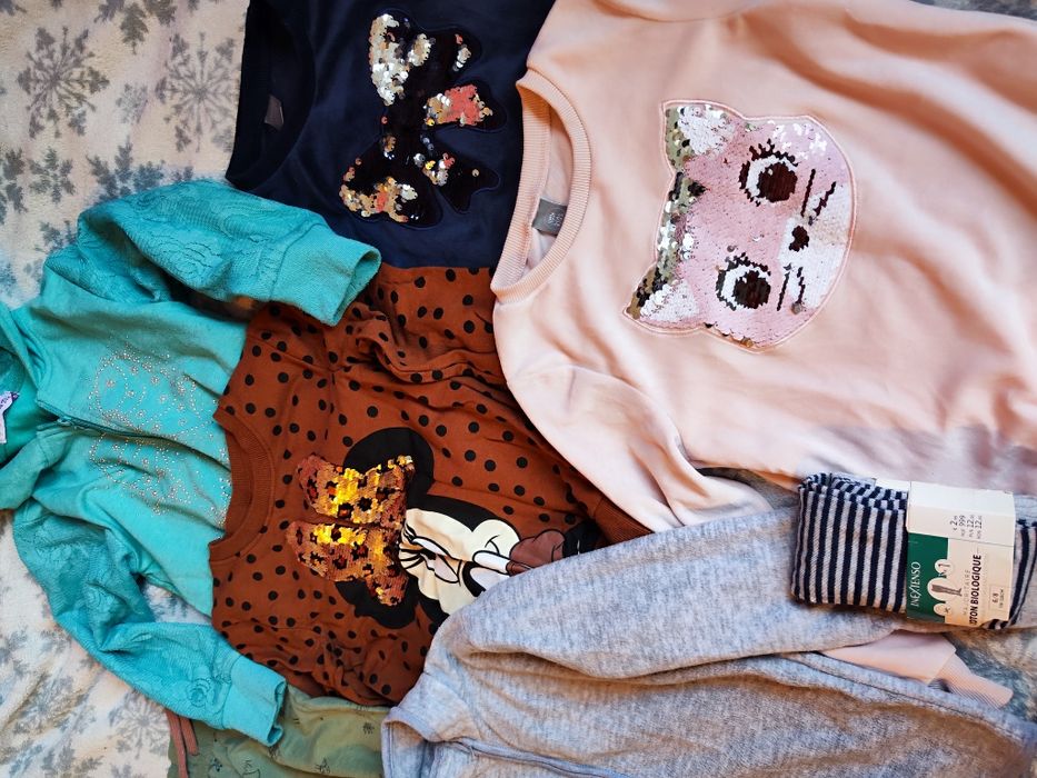 Zestaw ubrań, mega paka dla dziewczynki 122