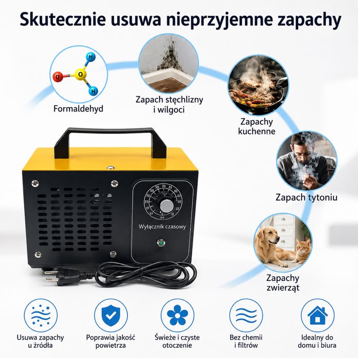 Ozonator,oczyszczacz powietrza,henerator ozonu 60g/h