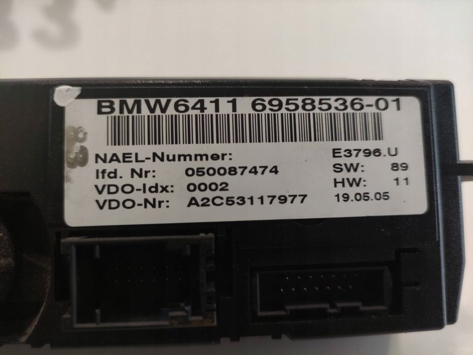 bmw 3 e90 e91 panel klimatyzacji sterowania nawiewu 695853601