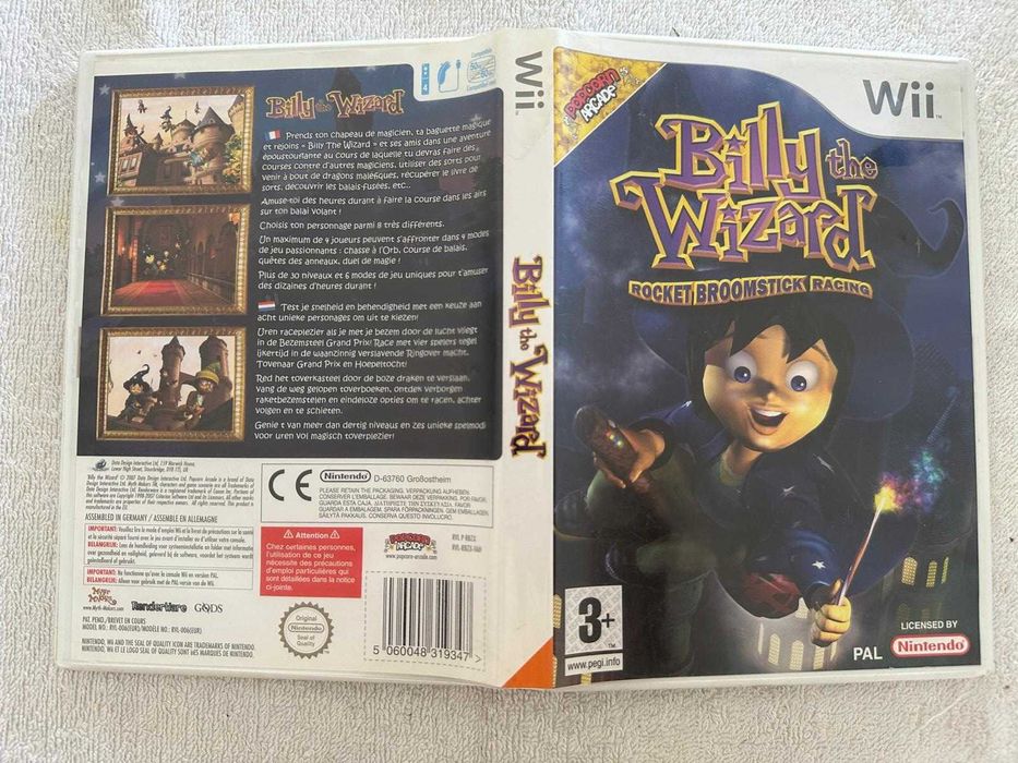 Billy the Wizard Rocket Broomstick Racing Nintendo WII