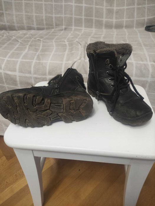Зимові черевики, чорні, фірма GSask, 35 розмір 22,5 см для хлопчика