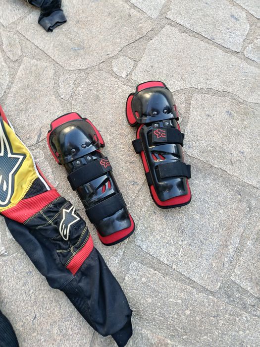 Calças e proteção joelhos enduro/motocross