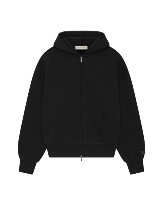 Зип Худи Fear Of God Essentials FOG Zip Hoodie Black ФОГ Оригинал