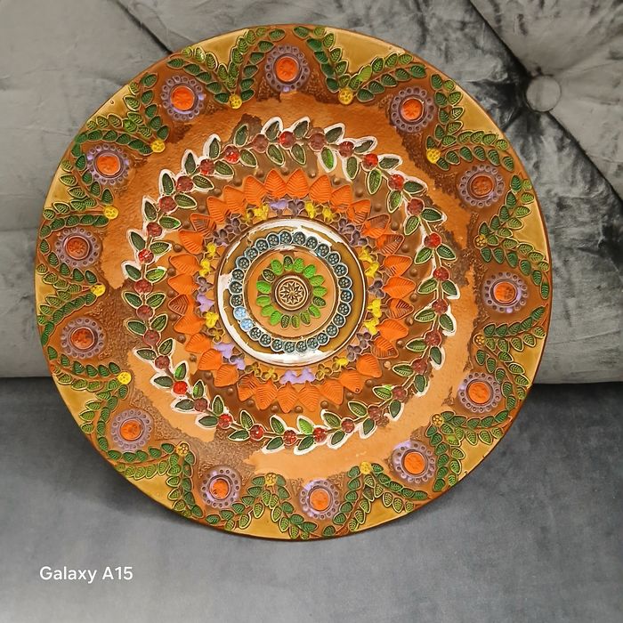 Hiszpański talerz ścienny ceramika  del  Convecto Aracena.