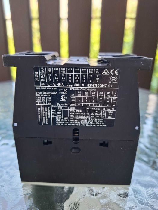 Stycznik 3 biegunowy DILM 17‑10‑24V NO x3, 24V AC 17A