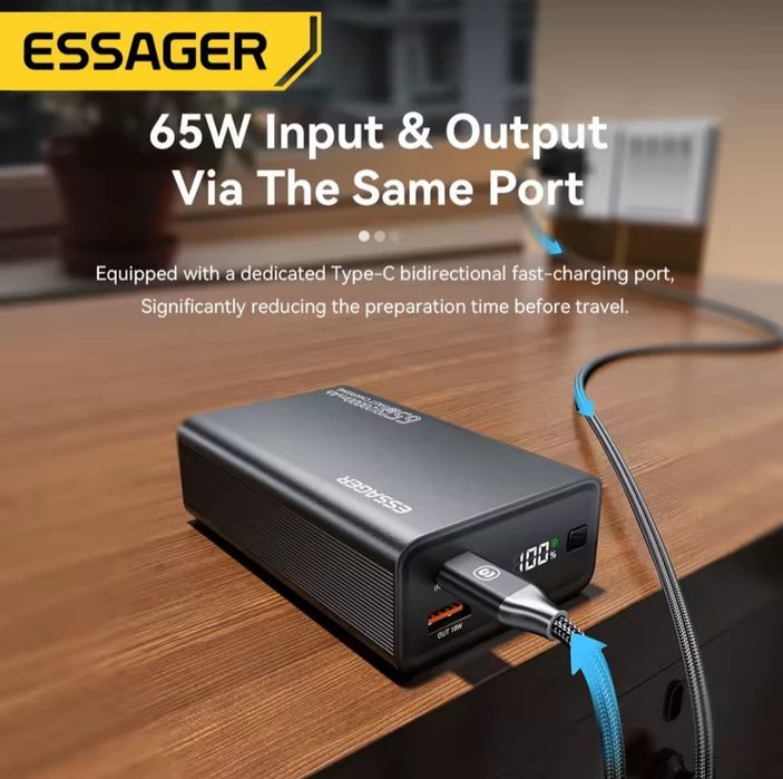 Павербанк Essager 20000mAh – PD 65W powerbank