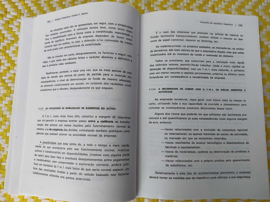 Análise Financeira – 
Arlindo F. Santos