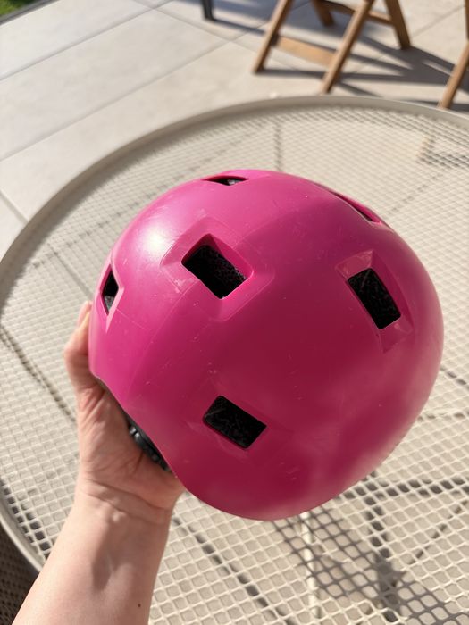 Oxelo Decathlon kask rożowy XS