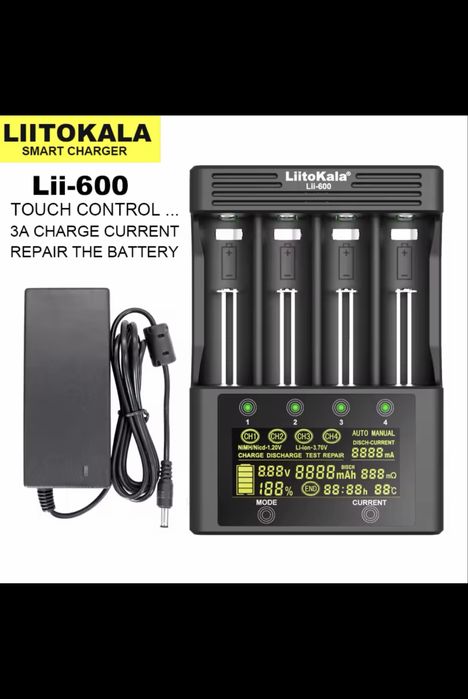 LiitoKala Lii-600 Зарядний пристрій (макс. комплектація)