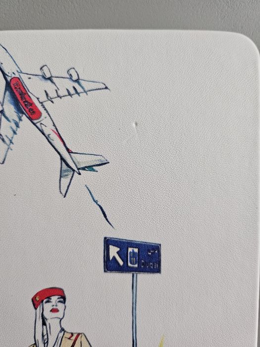 Notes z motywami podróży, biały, format A5.
Nowy. W oprawie twardej. N