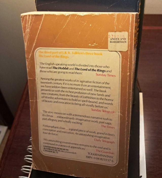 J R R Tolkien - Senhor dos Anéis Vol. I, II e III Paperback 1979 ENG