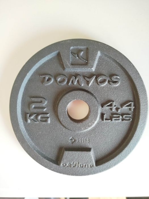 2 Halteres Musculação Rosca - Kit 22kg