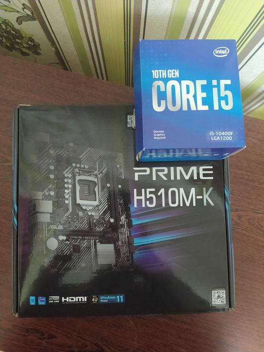 комплект: i5-10400F + ASUS материнка відмінний стан