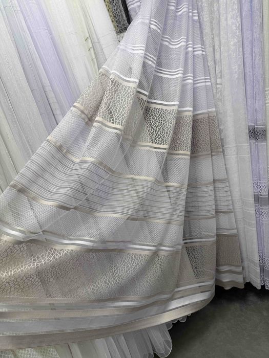 Тюль штори жакард турция китай фатин бамбук батист льон шифон