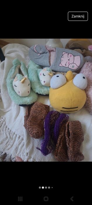 Zestaw 7 par papcie kapcie pantofle domowe