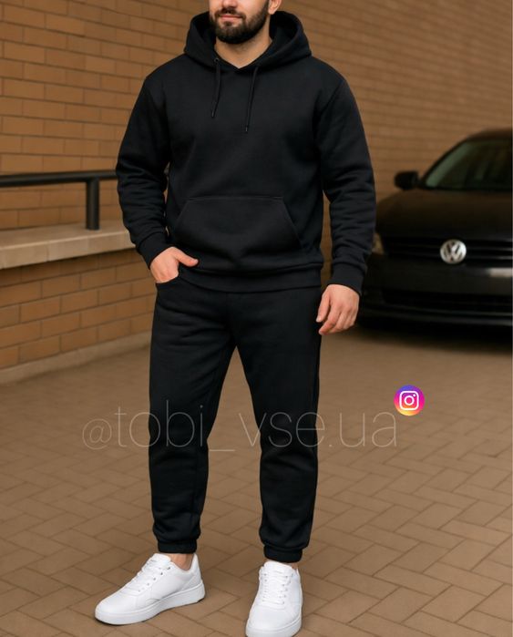 ТЕПЛИЙ‼️ Костюм на ФЛІСІ чоловічий кофта+штани Мужской спортивный зима