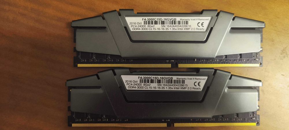 Memoria RAM G.Skill 16GB DDR4 3000MHz Ripjaws V Black (2 x 8GB)