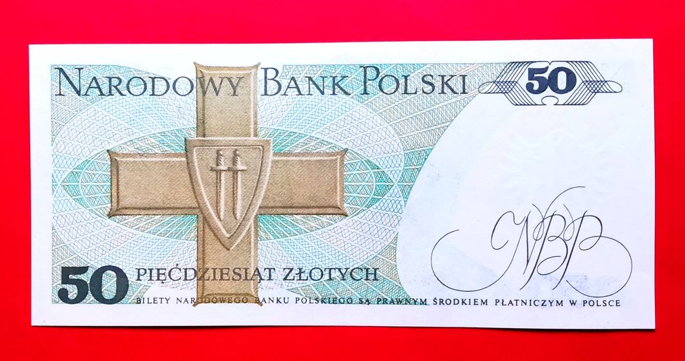 Banknot 50 złotych 1988 UNC