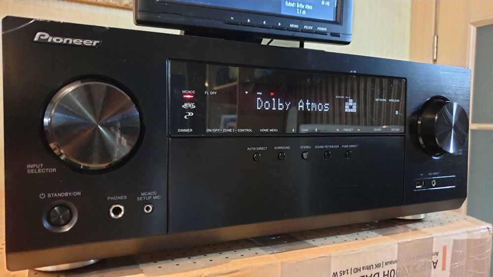 Pioneer VSX-933 Atmos Xbox, DTS:X, 4k HDR10, WiFi, BT,135W,LAN,DSD,USB