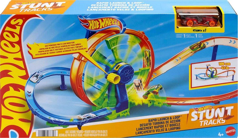 Трек Хот Вилс Трюки и гонки на виражах Hot Wheels Loop-Kicker Booster