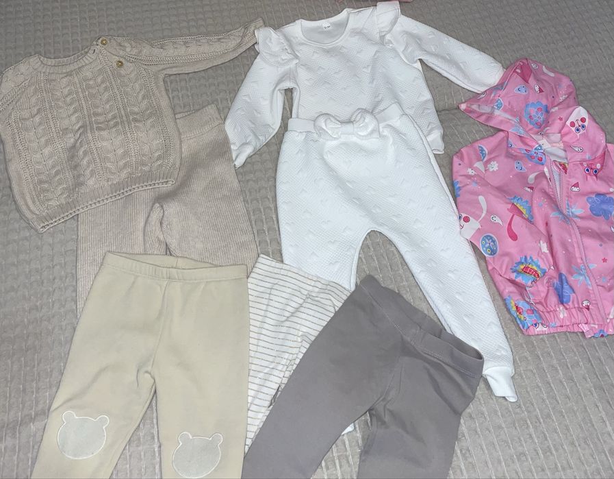 Костюм / лот з костюмів/лосин на дівчинку9-12м