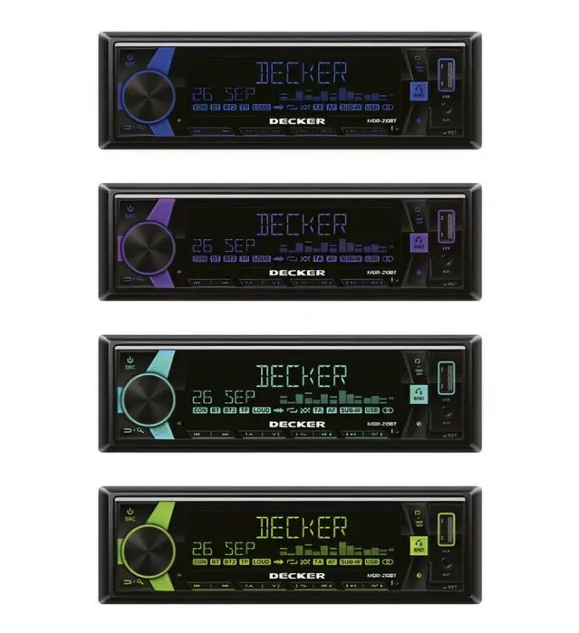 Автомагнітола 1Din Decker MDR-210 DSP  з підсилювачем  4 по 95 ват