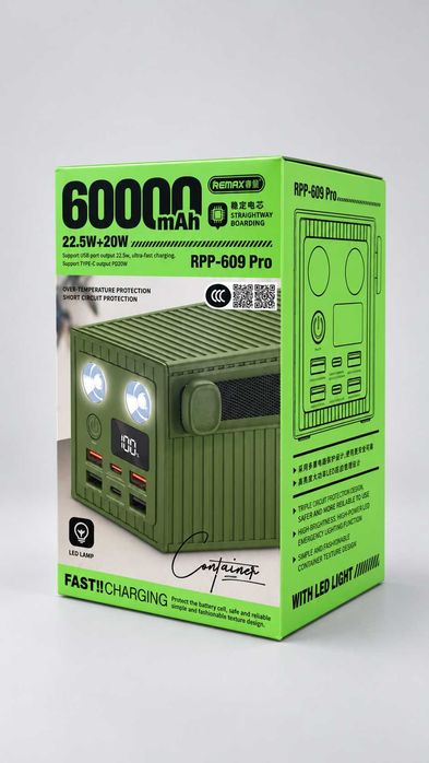Power Bank Remax RPP-609 60000mAh ( 22.5W 20W )