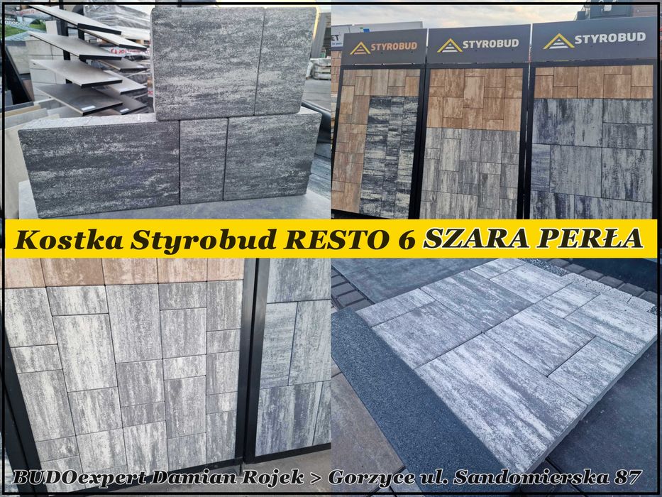 Popularna kostka brukowa Styrobud RESTO nowy piękny kolor KANION 2025