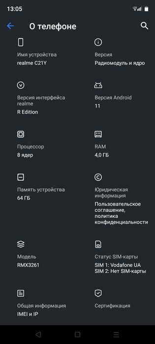 Realme з NFC c21Y Xiaomi c 21Y 4/64 gb