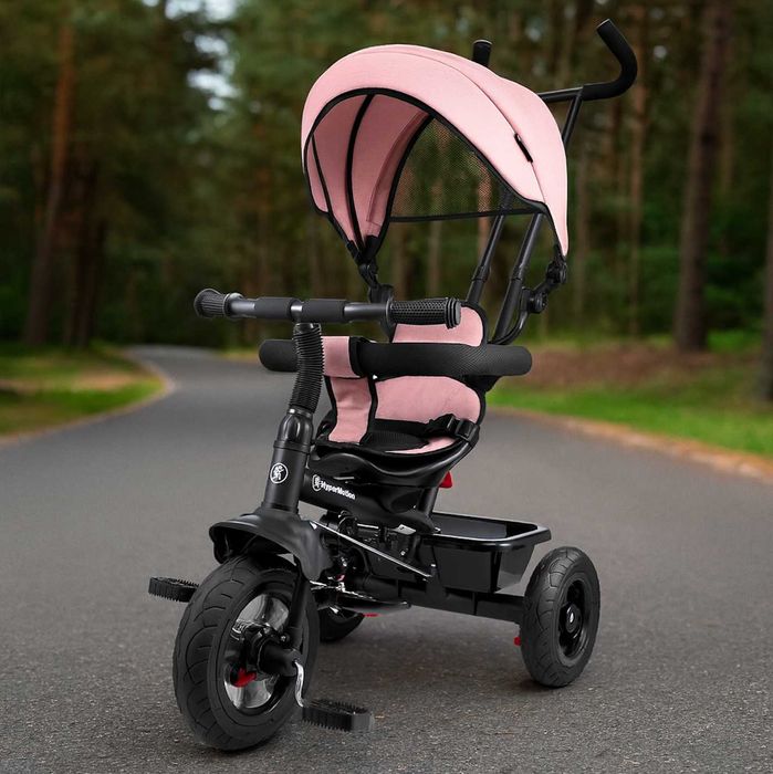 Mocny XXL Rower Trójkołowy Dziecięcy Pchacz Obracane Siedzisko Rower